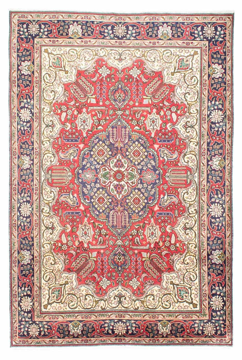 Persisk tæppe - Tabriz - 312 x 207 cm - rød