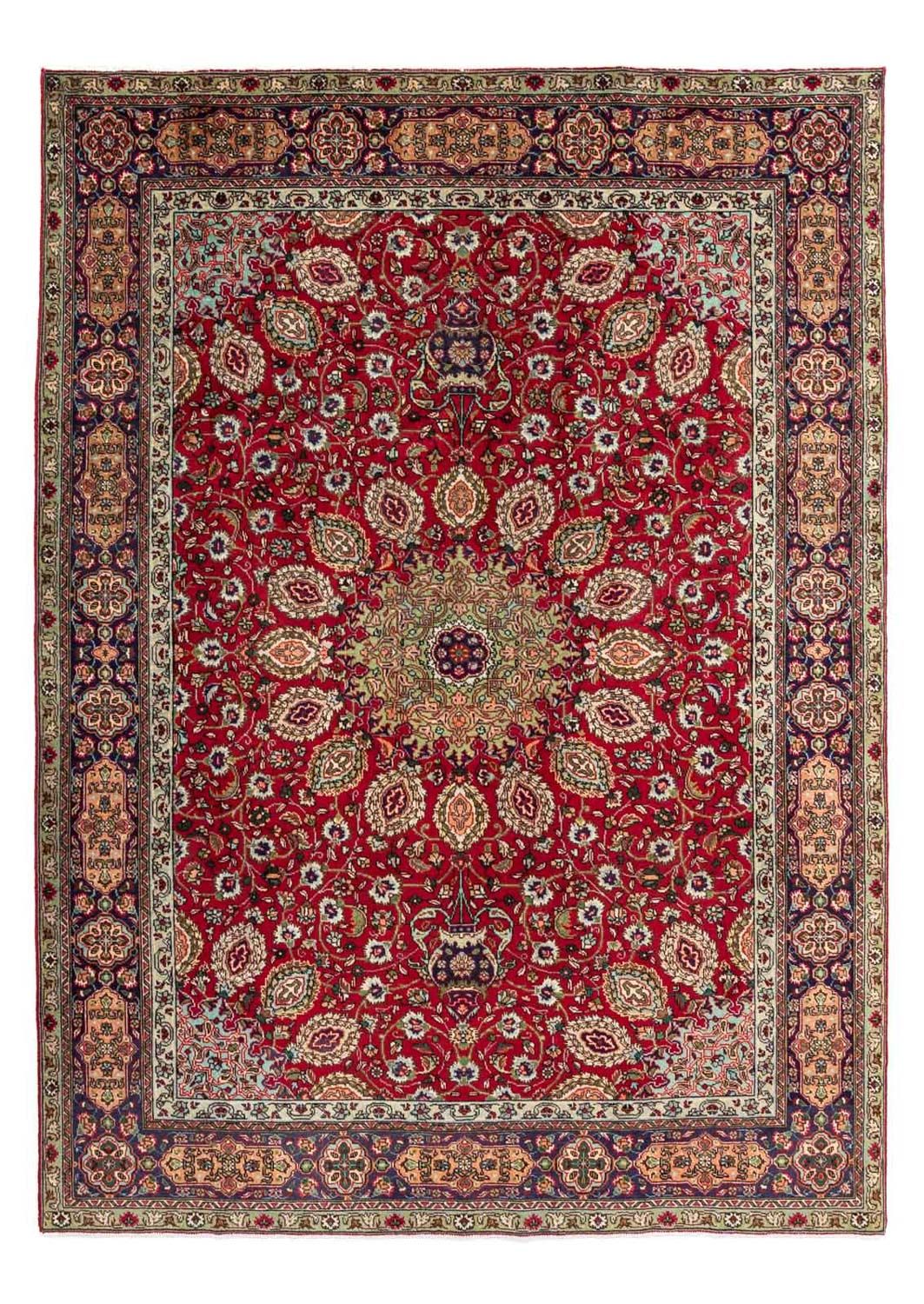 Persisk tæppe - Tabriz - 295 x 210 cm - rød