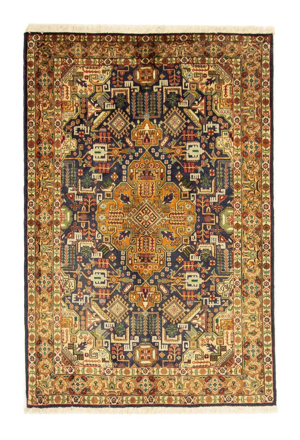Persisk tæppe - Tabriz - Royal - 150 x 101 cm - mørkeblå