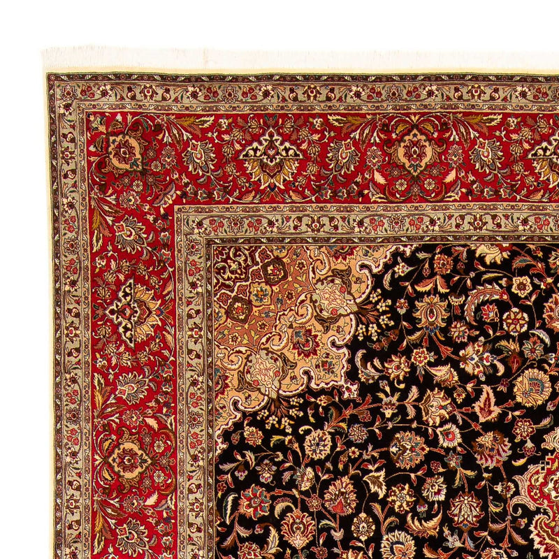 Persisk tæppe - Tabriz - 393 x 300 cm - lysrød