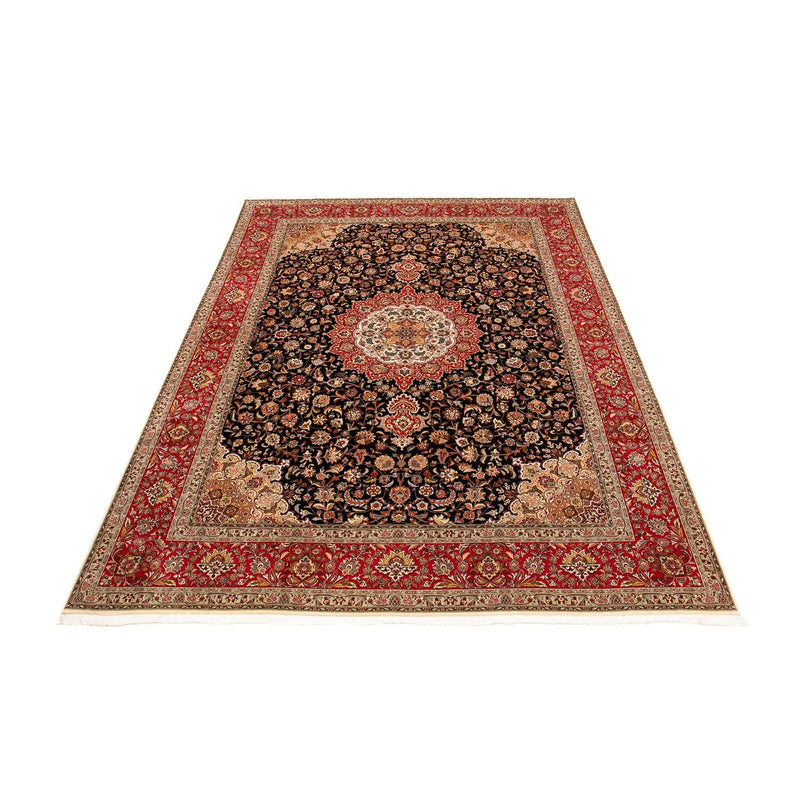 Persisk tæppe - Tabriz - 393 x 300 cm - lysrød