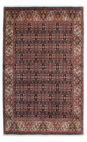 Persisk tæppe - Bijar - 225 x 140 cm - mørkeblå