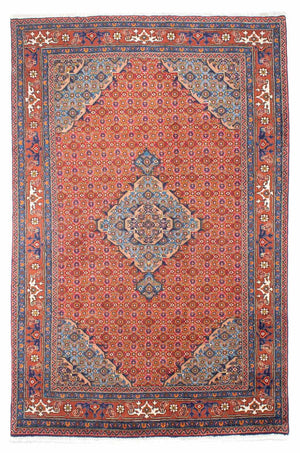 Persisk tæppe - Nomadisk - 298 x 205 cm - lysrød