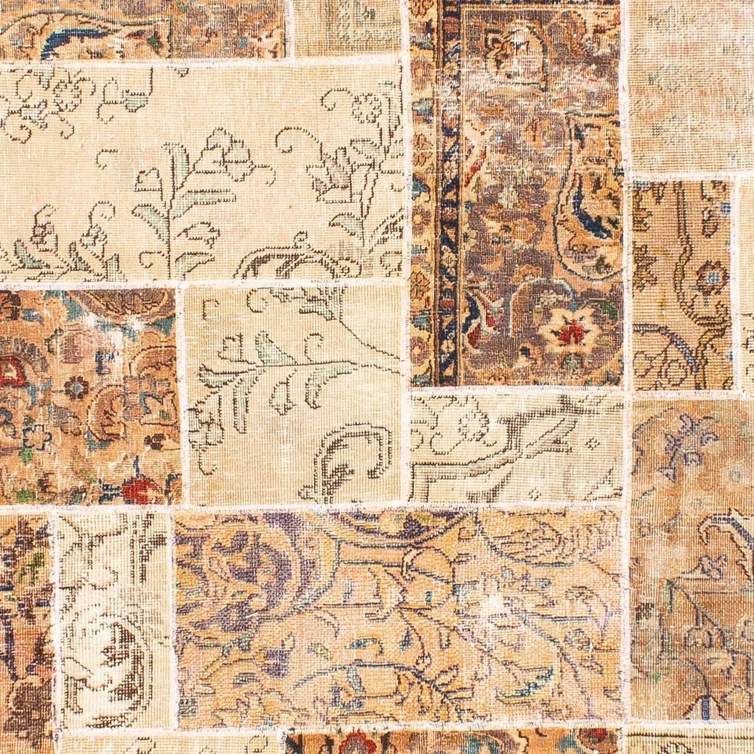 Patchwork-tæppe - 305 x 241 cm - flerfarvet