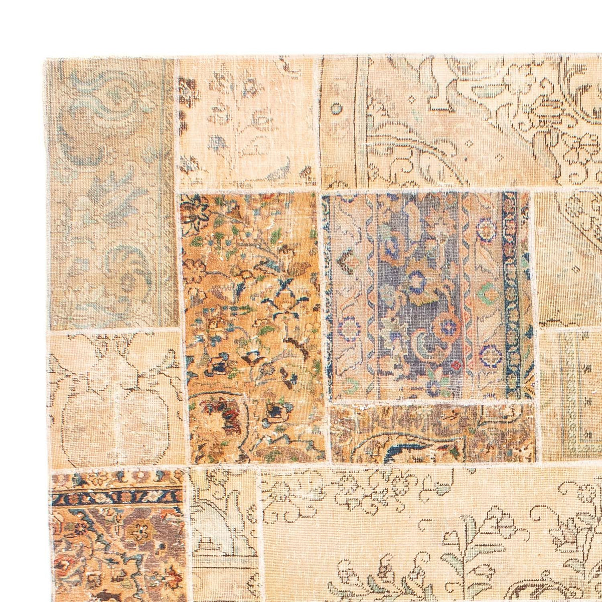Patchwork-tæppe 241x305cm - Perserteppich Wollteppich