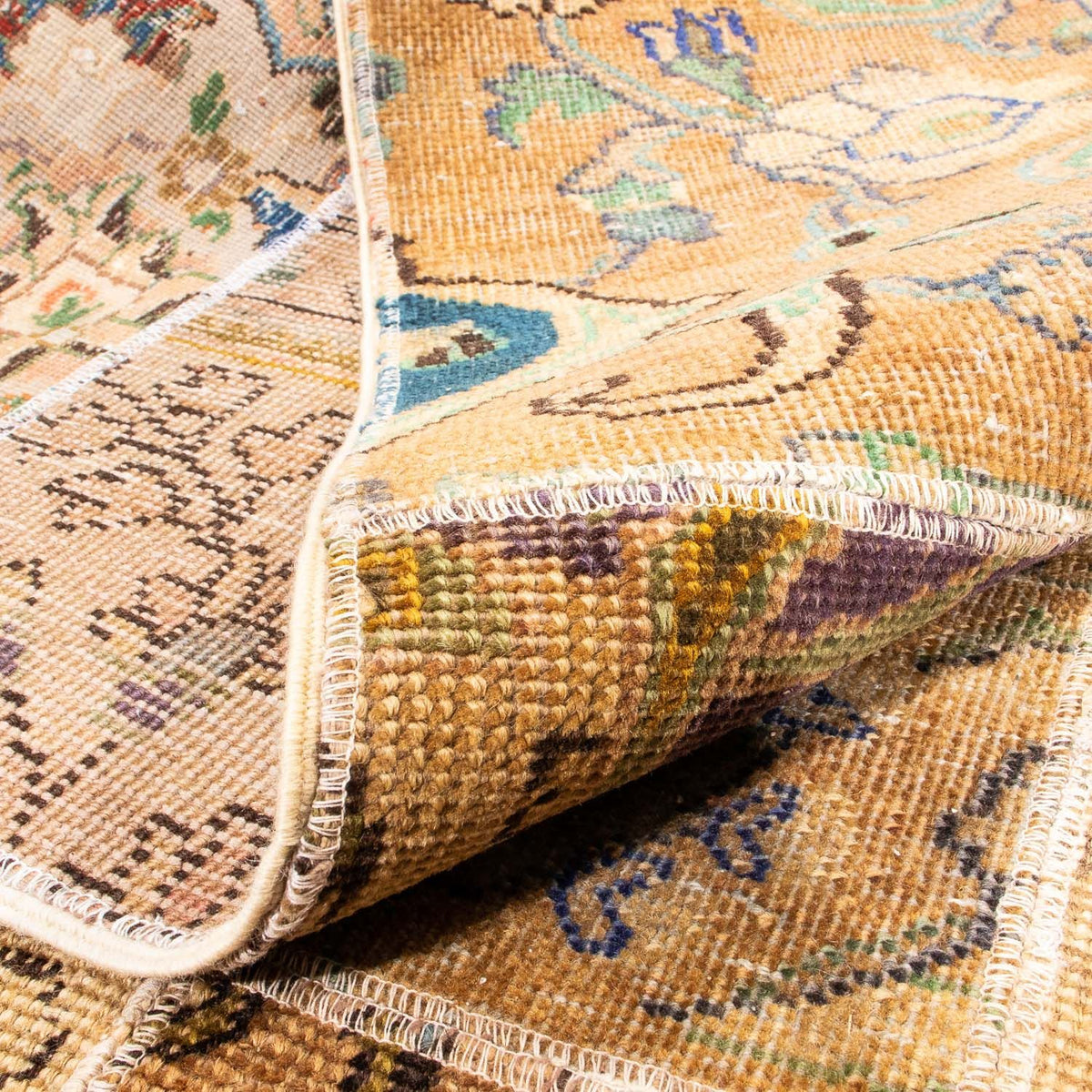 Patchwork-tæppe - 305 x 241 cm - flerfarvet