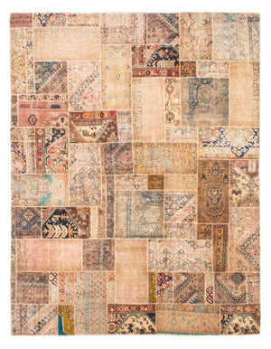 Patchwork-tæppe - 304 x 235 cm - flerfarvet