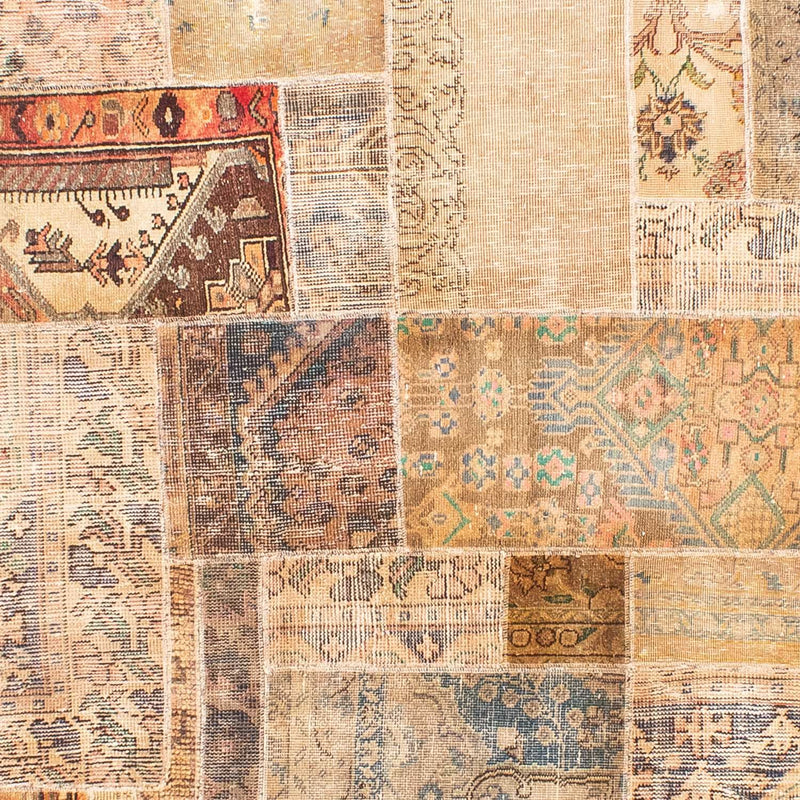 Patchwork-tæppe - 304 x 235 cm - flerfarvet