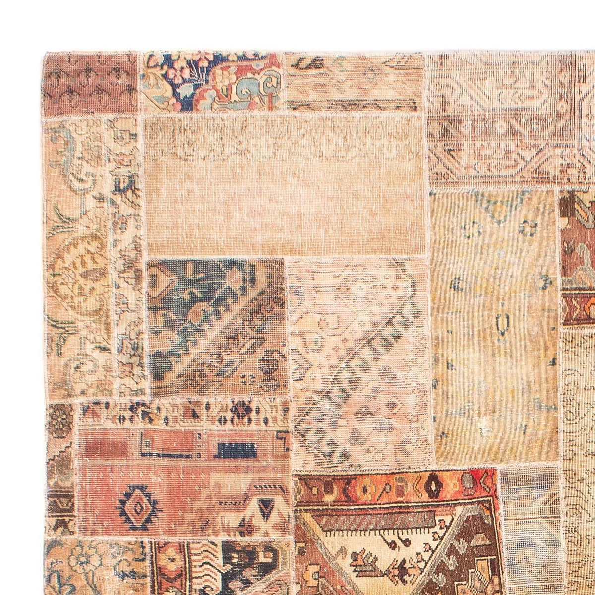 Patchwork-tæppe 235x304cm - Perserteppich Wollteppich