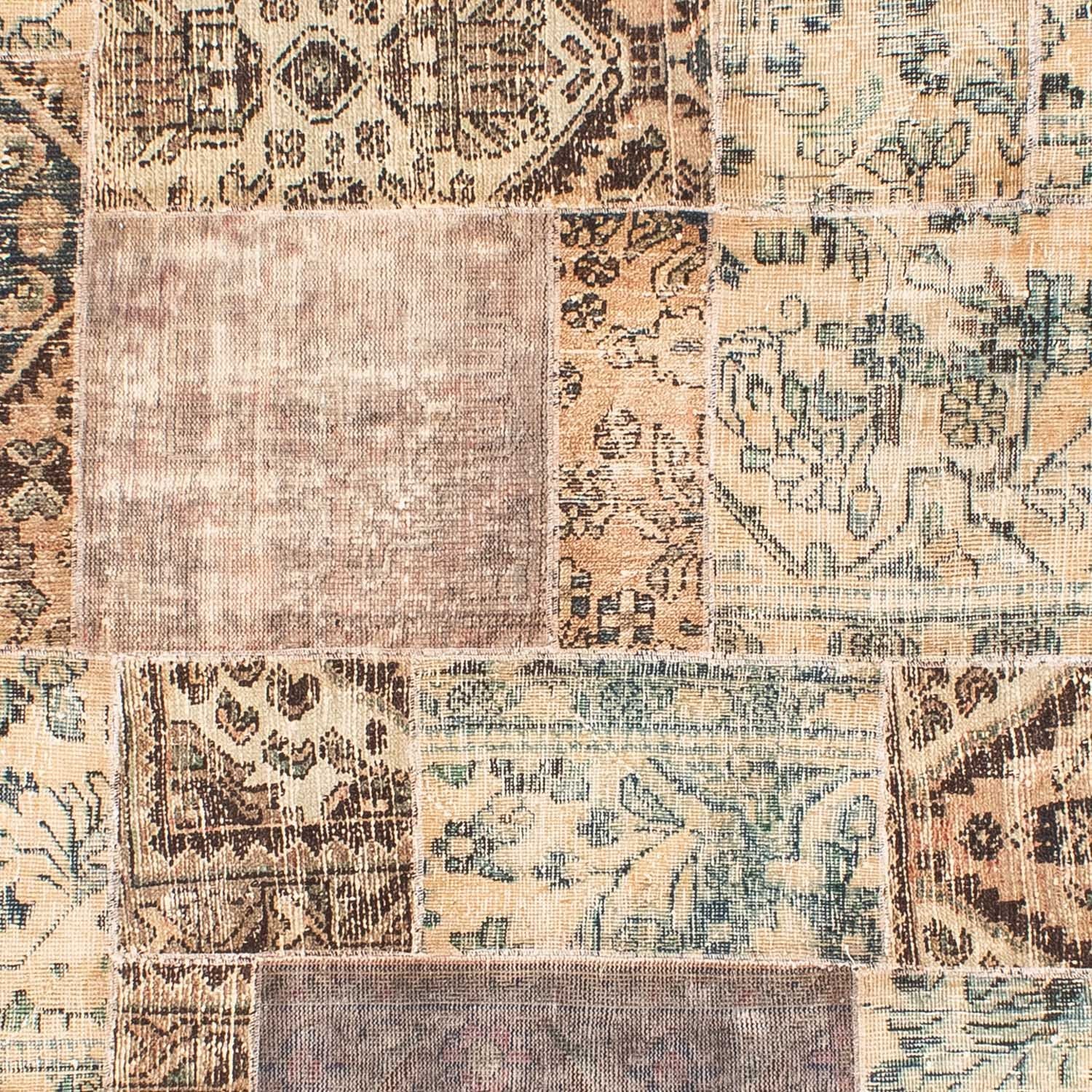 Patchwork-tæppe - 317 x 240 cm - flerfarvet