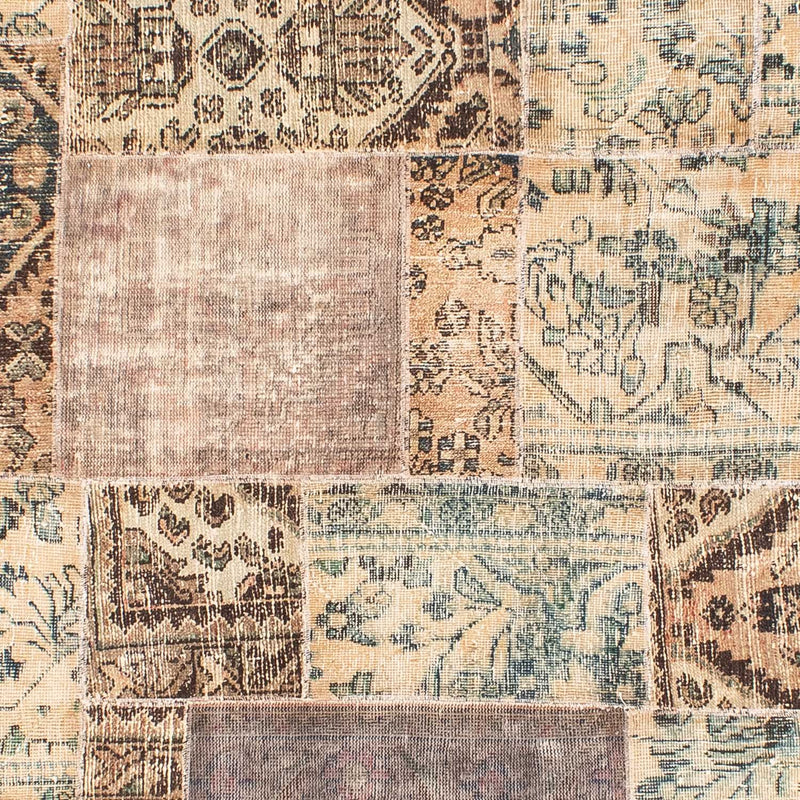Patchwork-tæppe - 317 x 240 cm - flerfarvet
