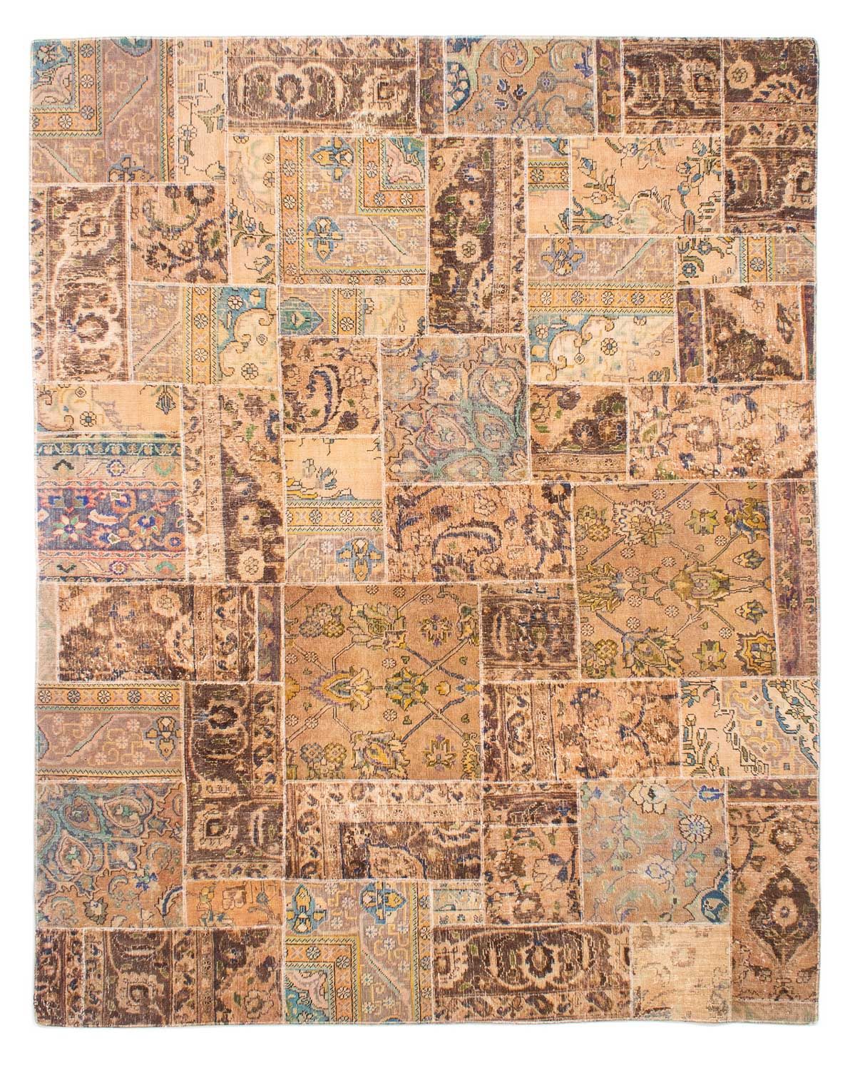 Patchwork-tæppe - 305 x 242 cm - flerfarvet