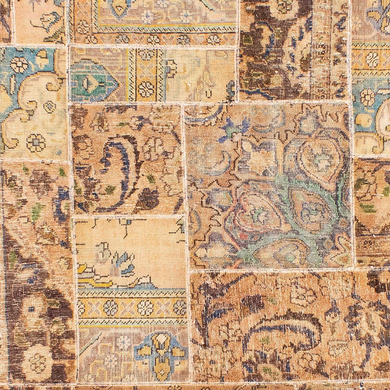 Patchwork-tæppe - 305 x 242 cm - flerfarvet