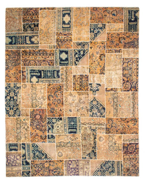 Patchwork-tæppe - 301 x 240 cm - flerfarvet