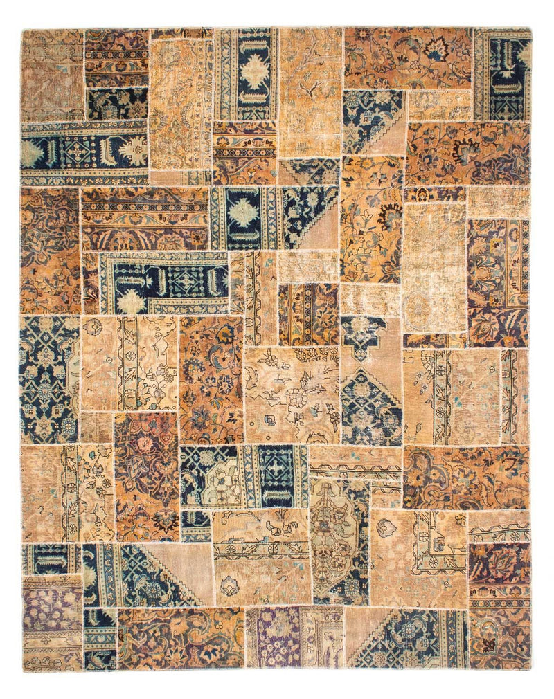 Patchwork-tæppe - 301 x 240 cm - flerfarvet