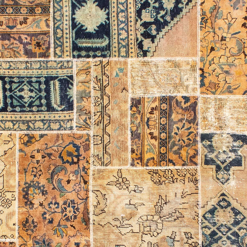 Patchwork-tæppe - 301 x 240 cm - flerfarvet