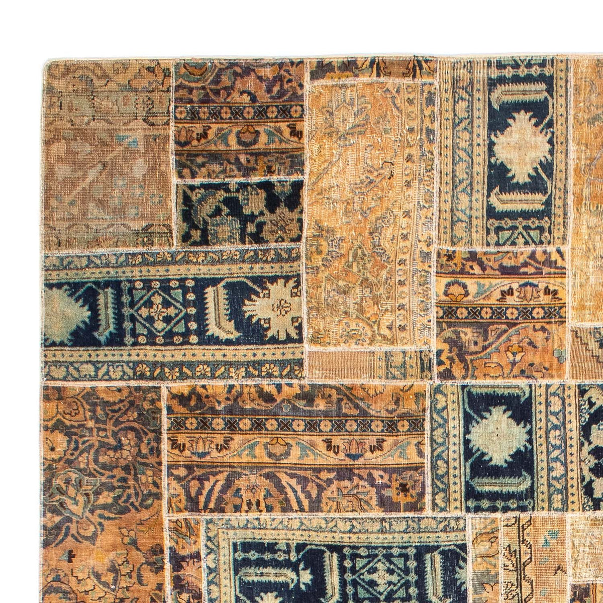 Patchwork-tæppe 240x301cm - Perserteppich Wollteppich