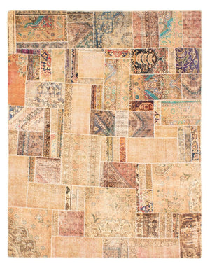 Patchwork-tæppe - 292 x 230 cm - flerfarvet
