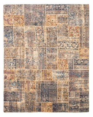 Patchwork-tæppe - 303 x 240 cm - flerfarvet