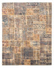 Patchwork-tæppe 240x303cm - Perserteppich Wollteppich
