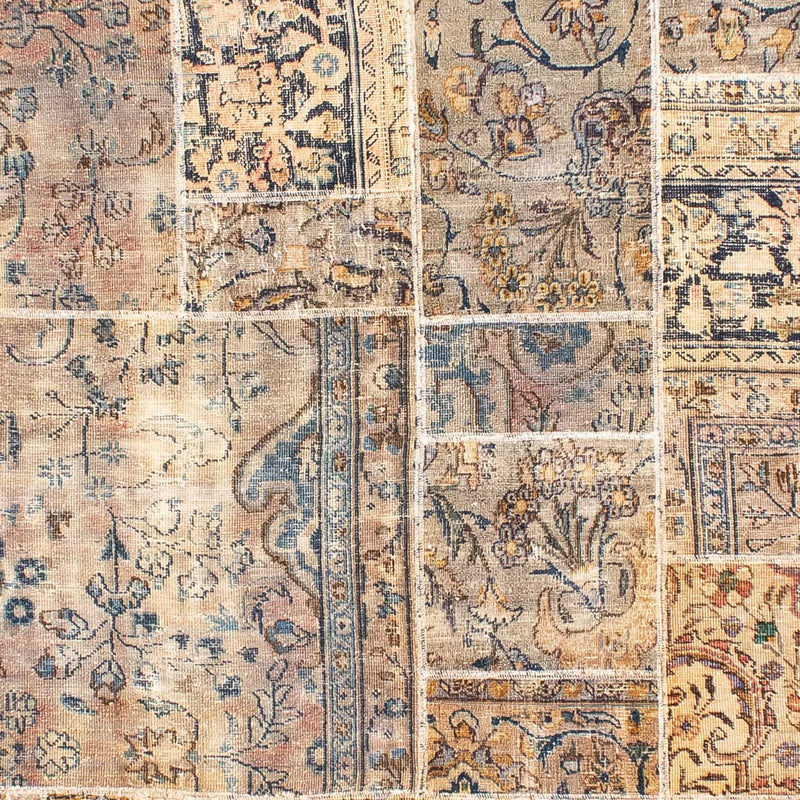 Patchwork-tæppe - 303 x 240 cm - flerfarvet