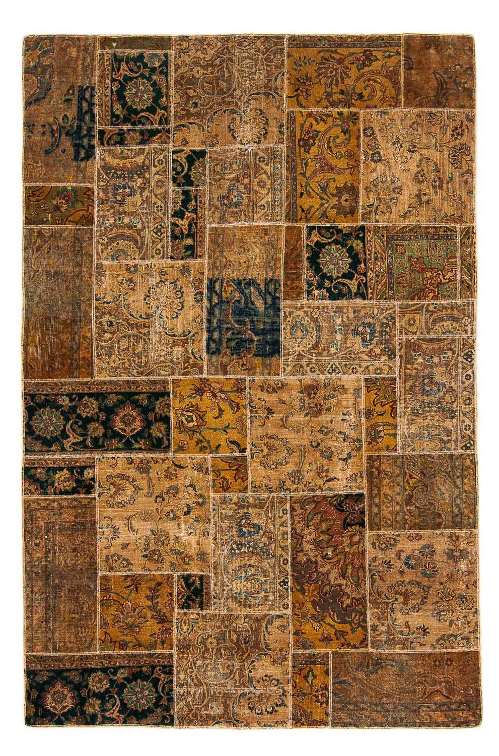 Patchwork-tæppe - 275 x 182 cm - flerfarvet