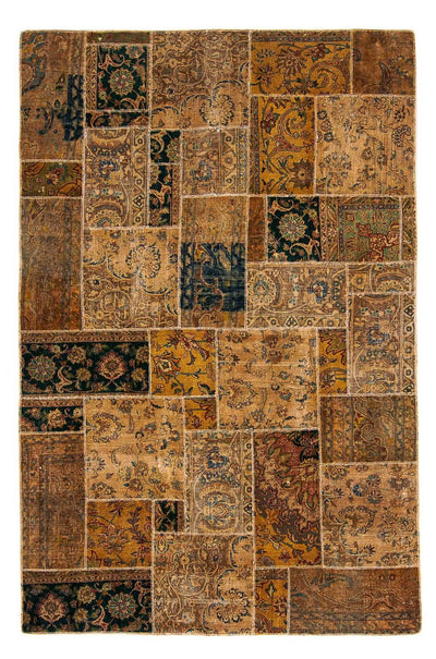 Patchwork-tæppe 182x275cm - Uldtæppe