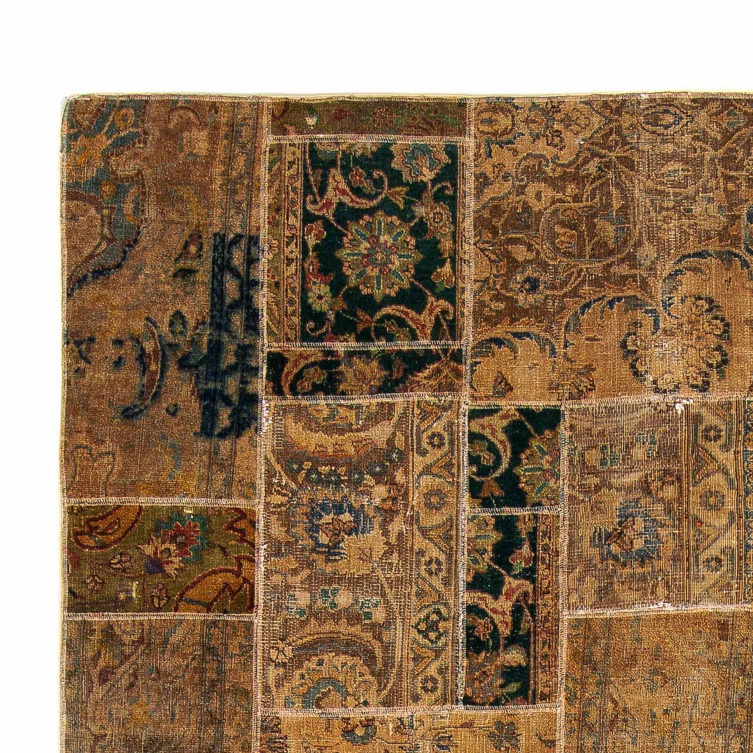 Patchwork-tæppe - 275 x 182 cm - flerfarvet