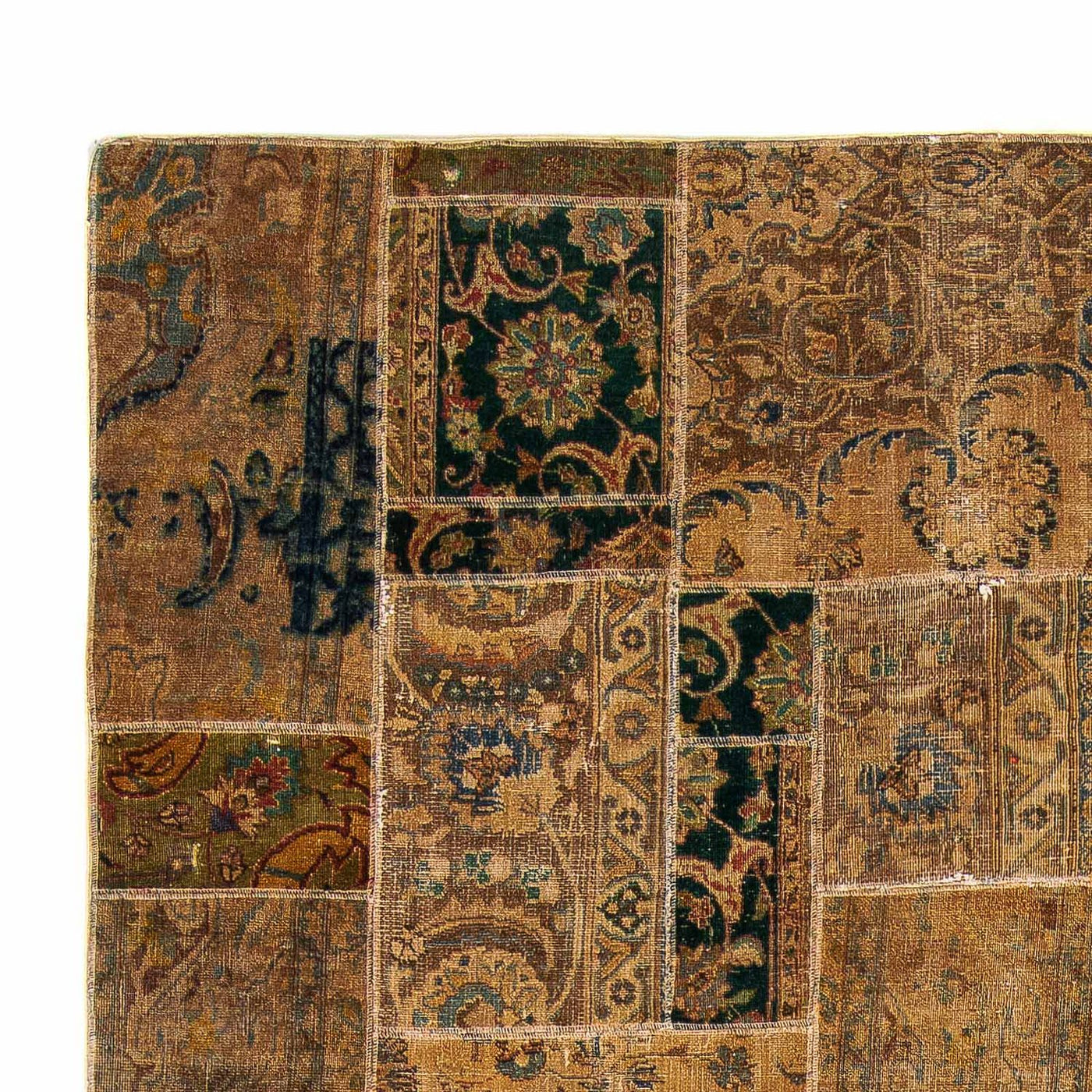 Patchwork-tæppe 275x182cm - Uldtæppe