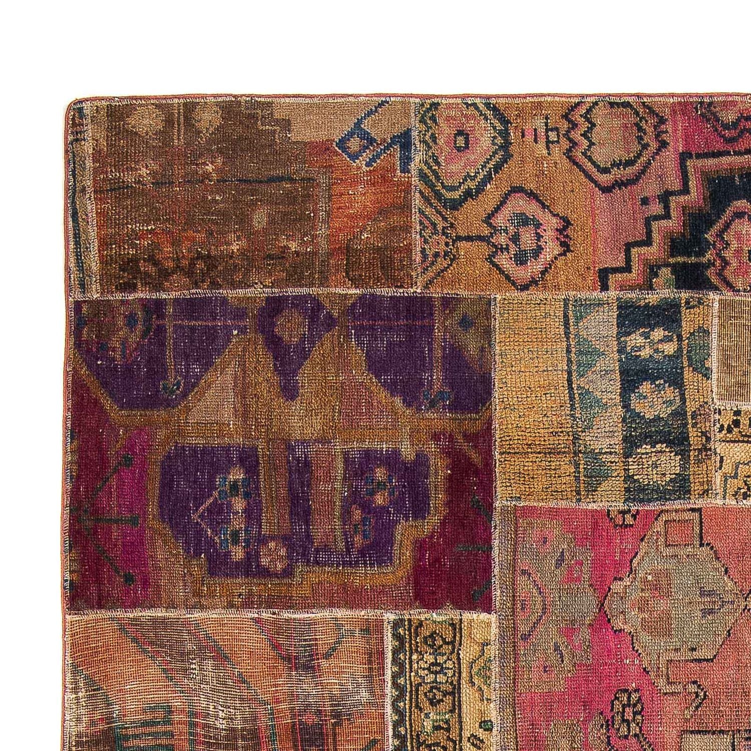 Patchwork-tæppe - 272 x 181 cm - flerfarvet