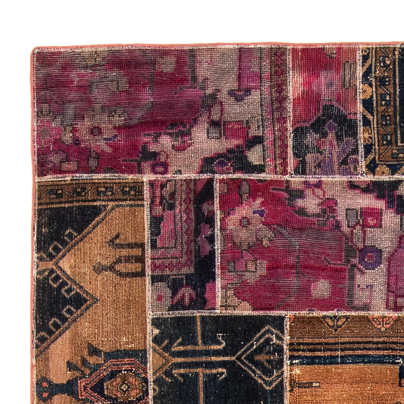Patchwork-tæppe 244x164cm - Perserteppich Wollteppich
