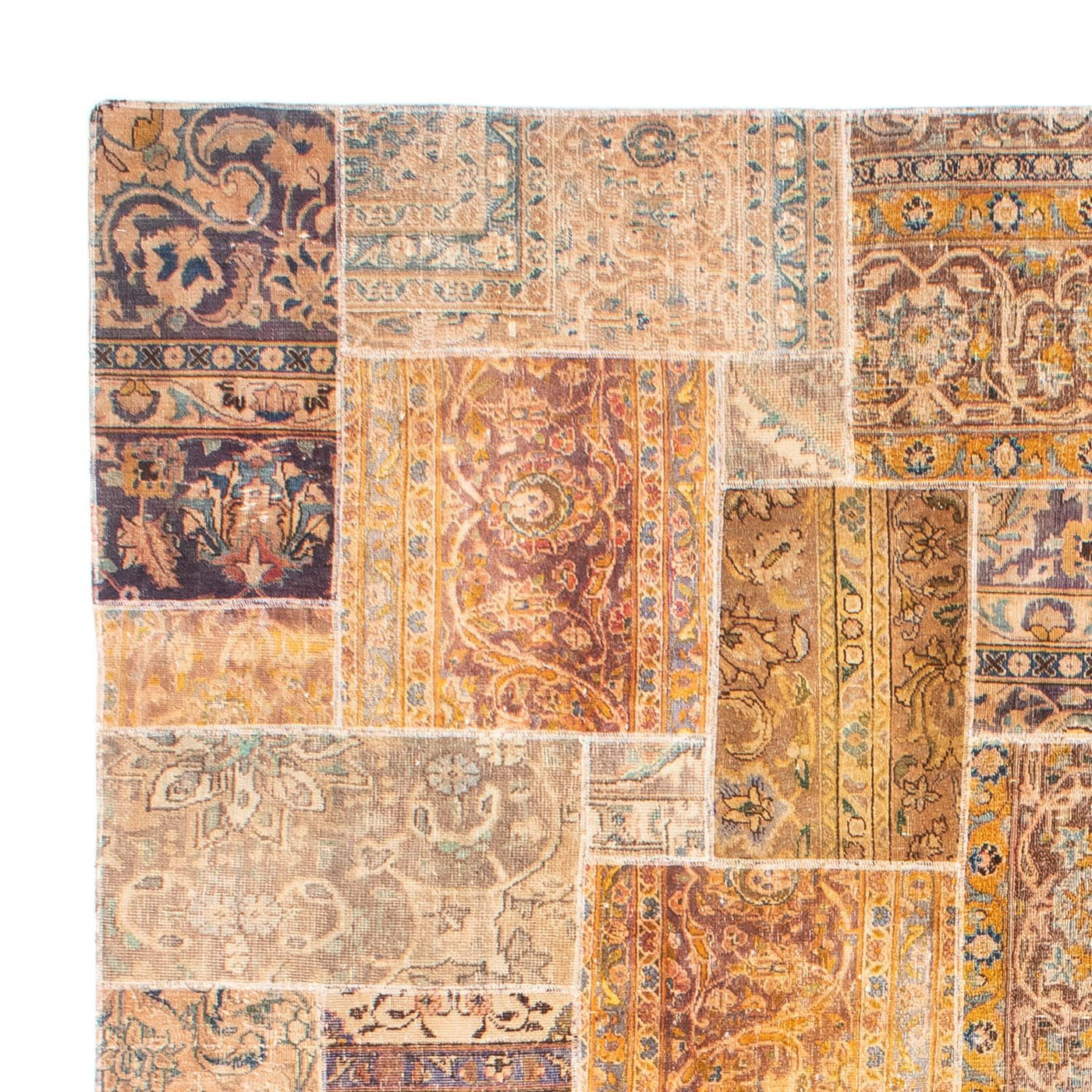 Patchwork-tæppe 301x241cm - Perserteppich Wollteppich