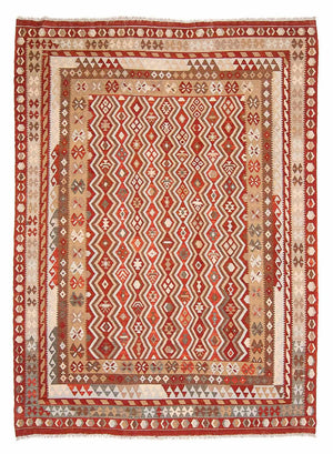 Kelim Carpet - Splash - 271 x 212 cm - flerfarvet