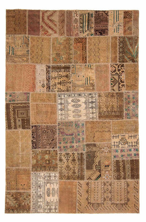 Patchwork-tæppe - 256 x 172 cm - flerfarvet