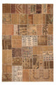Patchwork-tæppe 256x172cm - Uldtæppe