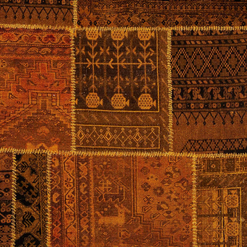 Patchwork-tæppe - 289 x 200 cm - flerfarvet