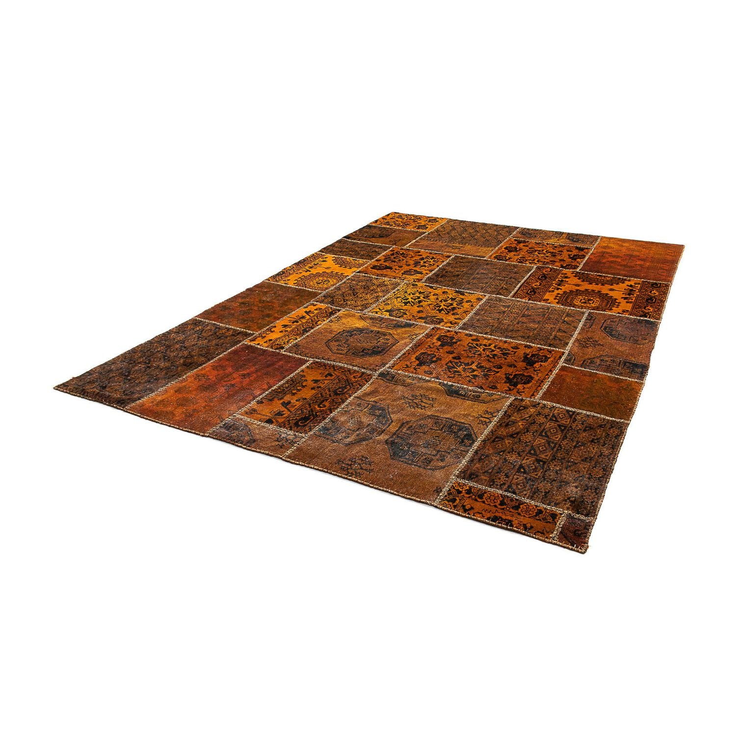 Patchwork-tæppe - 300 x 208 cm - flerfarvet