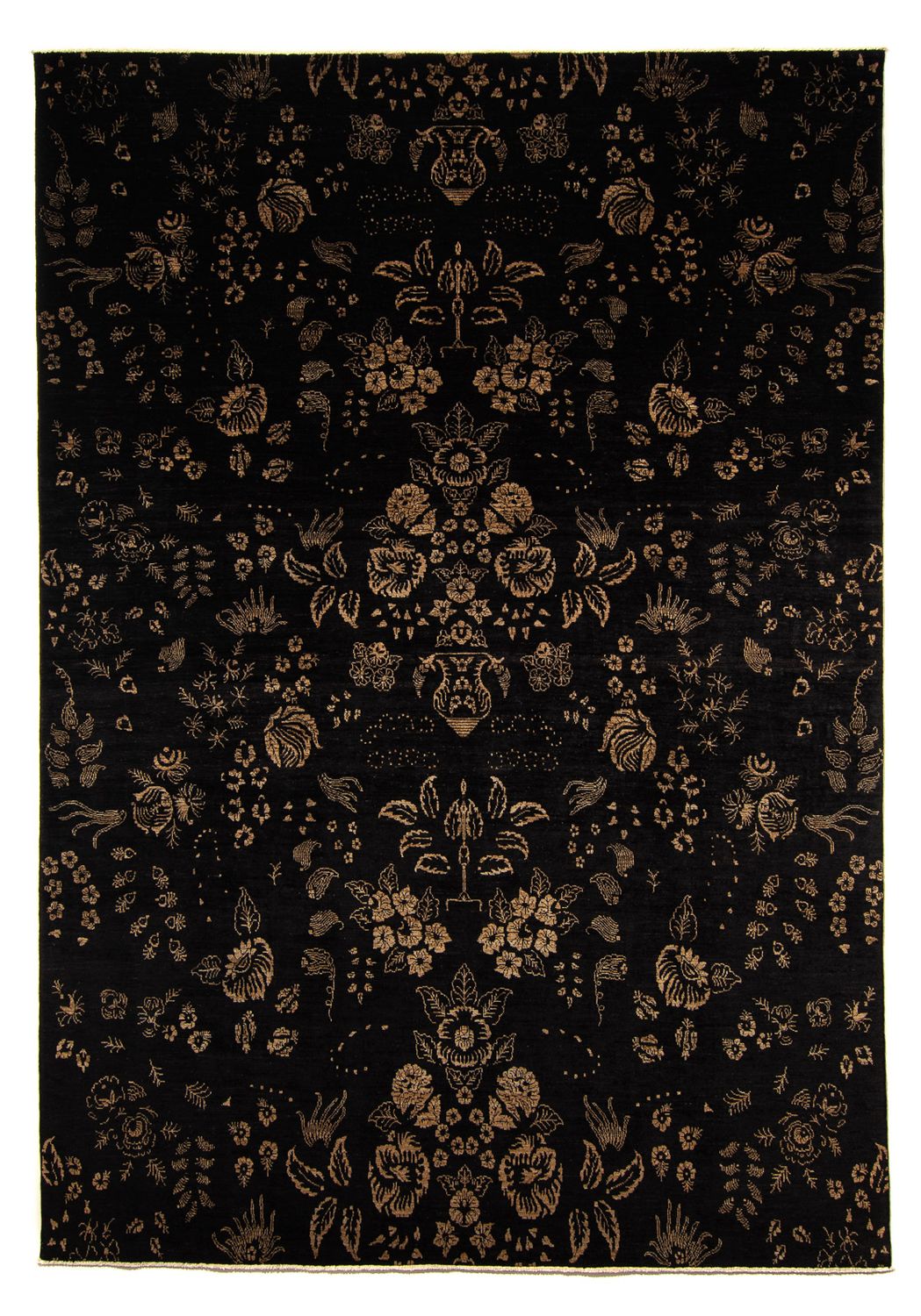 Orientalsk tæppe - 350 x 246 cm - mørkeblå