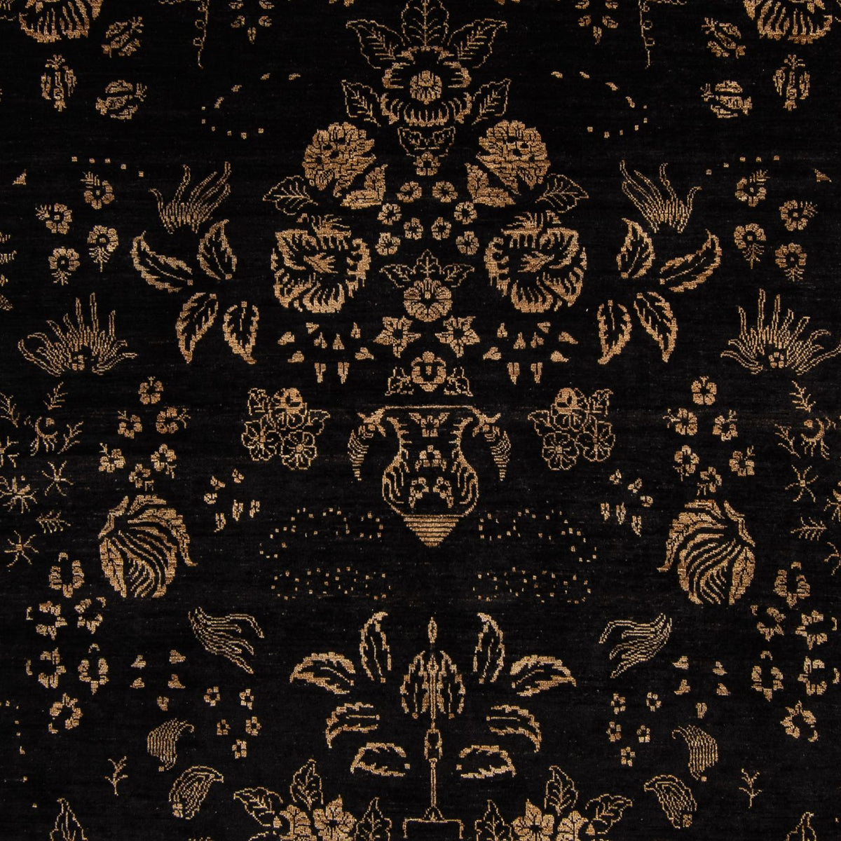 Orientalsk tæppe - 350 x 246 cm - mørkeblå