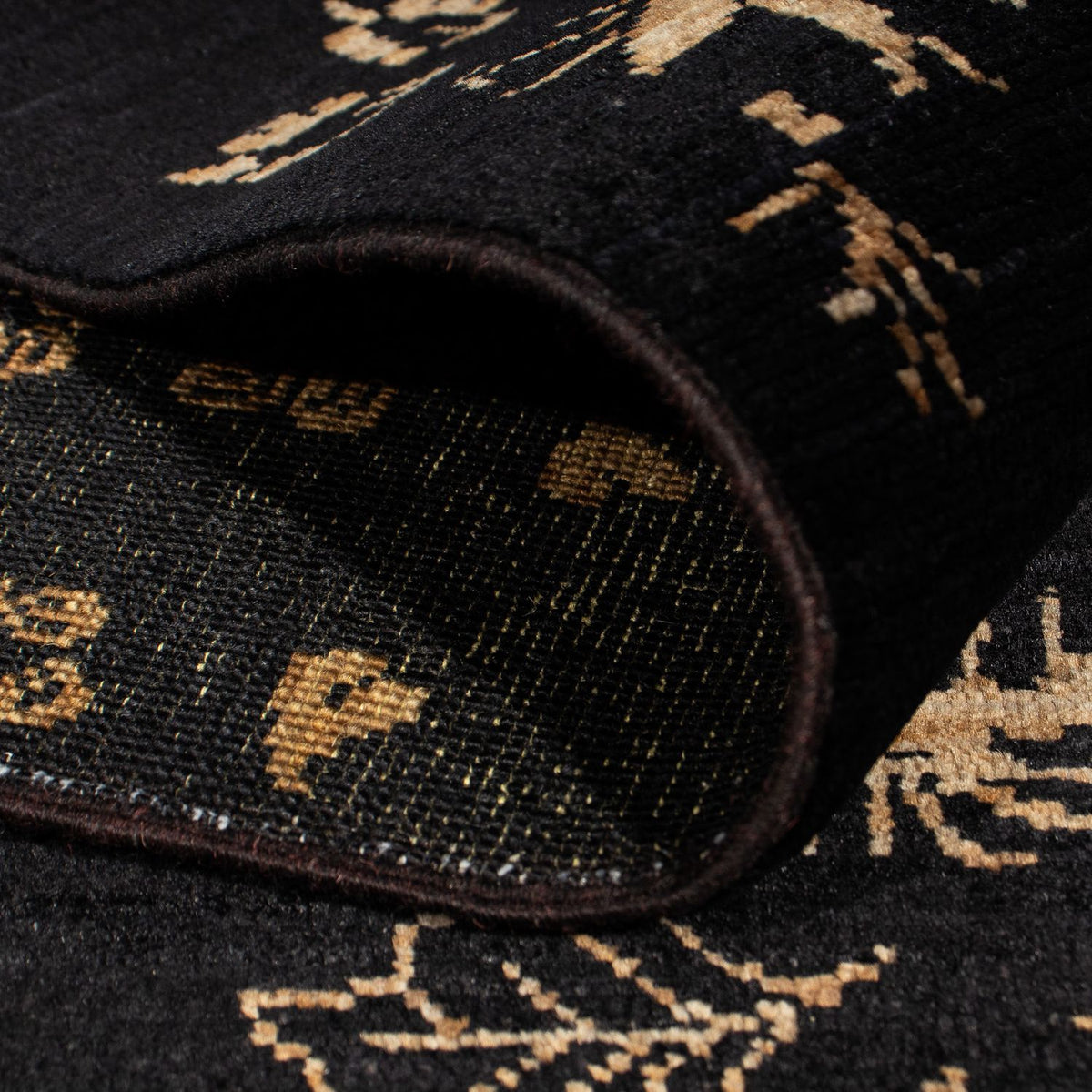 Orientalsk tæppe - 350 x 246 cm - mørkeblå