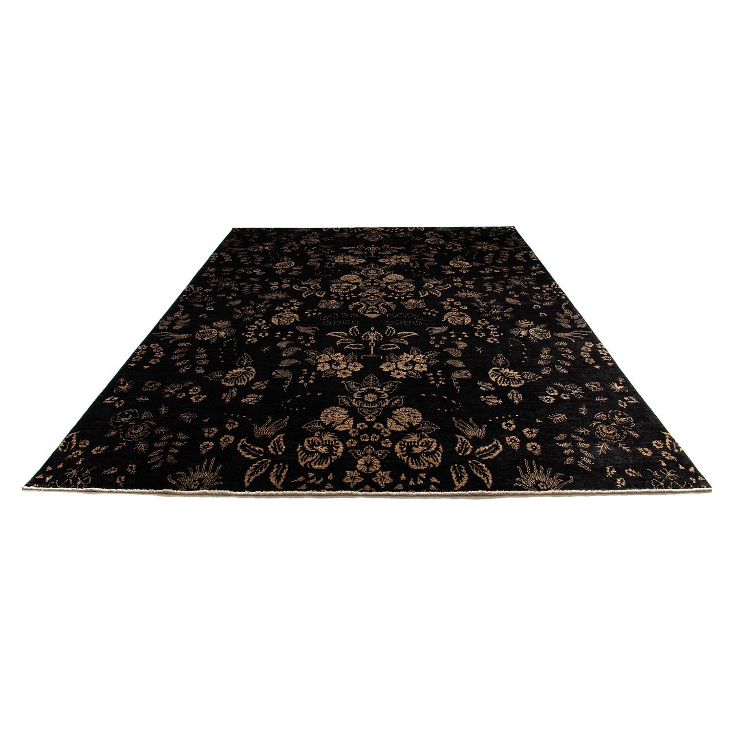 Orientalsk tæppe - 350 x 246 cm - mørkeblå