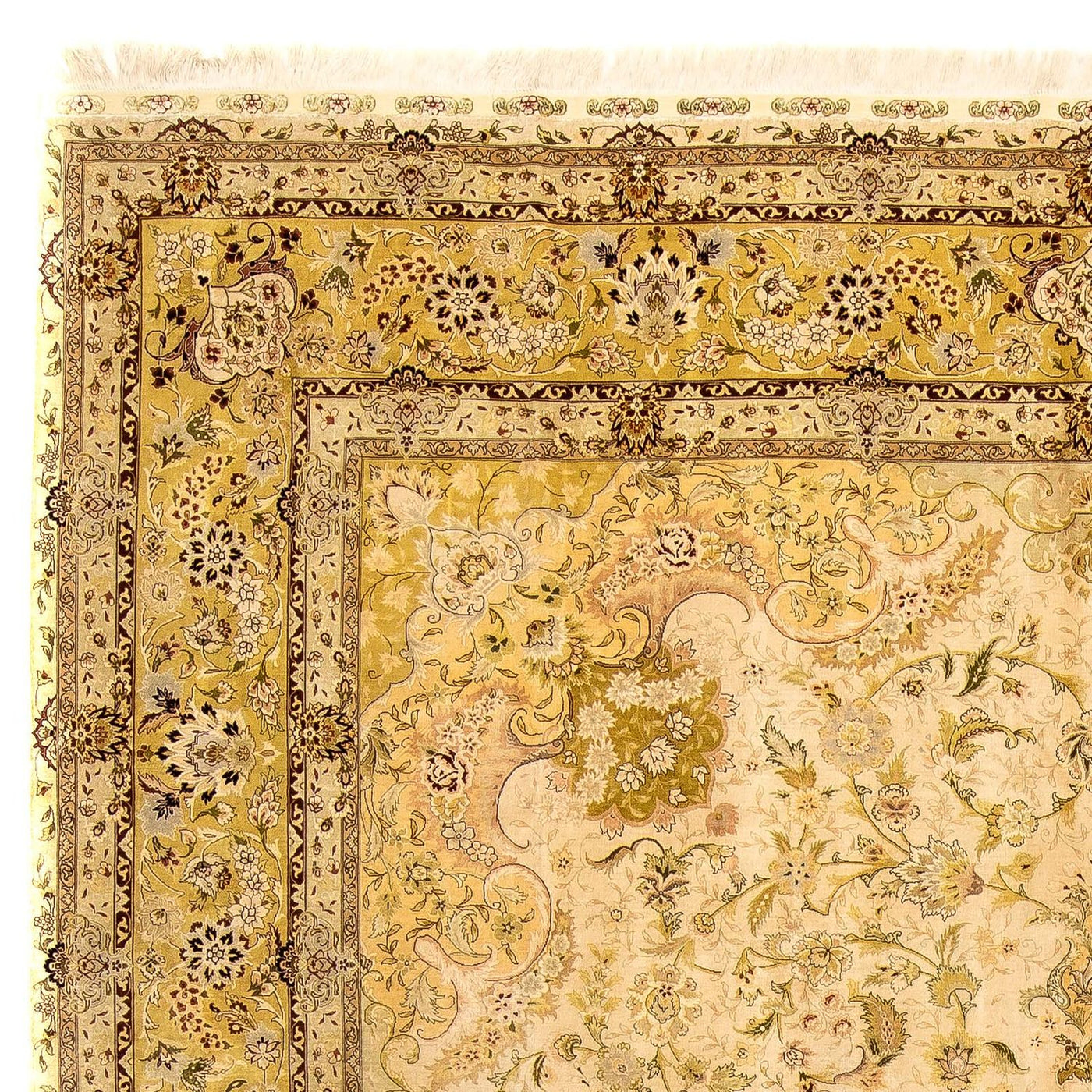 Hereke silke Tæppe 375x277cm - Orientalsk tæppe