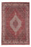 Persisk tæppe - Bijar - 241 x 172 cm - mørkerød