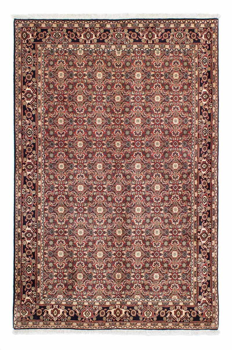 Persisk tæppe - Bijar - 208 x 137 cm - rød