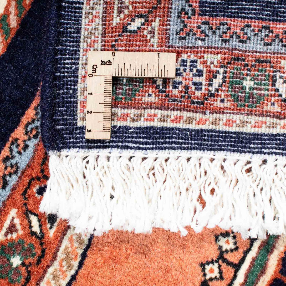 Persisk tæppe - Bijar - 238 x 175 cm - mørkeblå