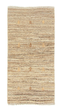Gabbeh-tæppe - Persisk - 135 x 69 cm - beige