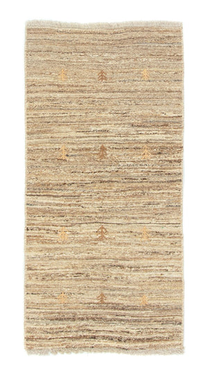 Gabbeh-tæppe - Persisk - 135 x 69 cm - beige