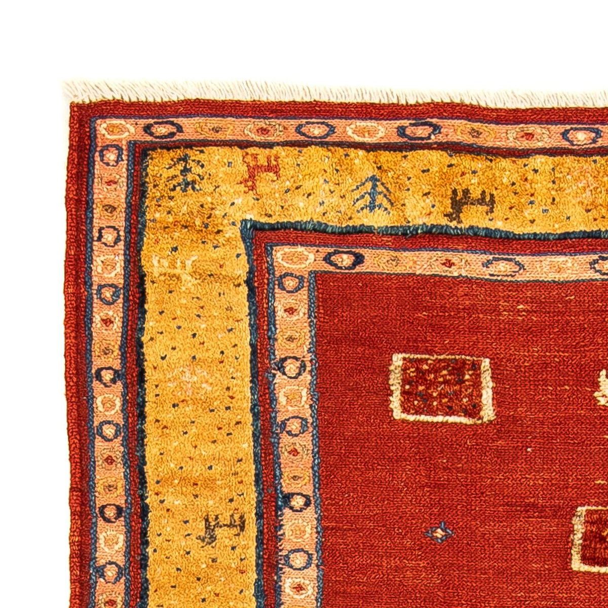 Kelim-tæppe - orientalsk - 144 x 100 cm - mørkerød