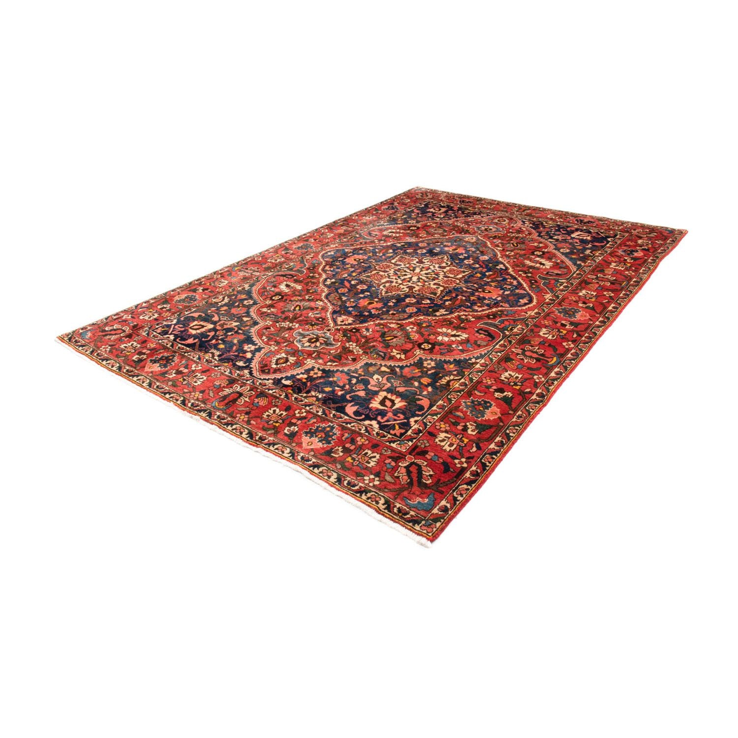 Persisk tæppe - Nomadisk - 310 x 209 cm - mørkerød
