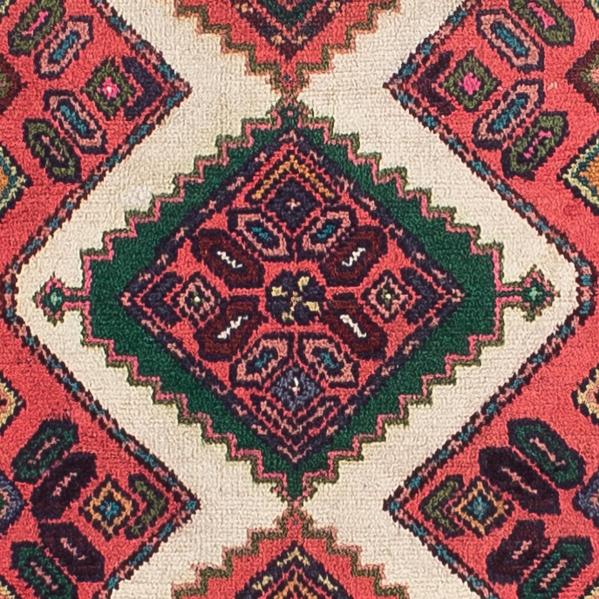 Løber Persisk tæppe - Nomadisk - 290 x 70 cm - lysrød